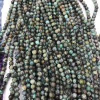 Natural African Turquoise Beads, Round, DIY mixed colors Approx 38 cm 