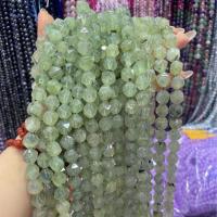 Prehnit-Perlen, Prehnit, Vieleck, DIY & verschiedene Größen vorhanden & facettierte, grün, Länge:ca. 38 cm, verkauft von Strang