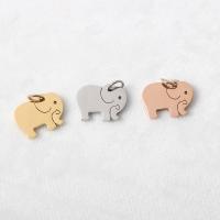 Stainless Steel Animal Pendants, 304 Stainless Steel, Elephant, polished, fashion jewelry & DIY Approx 0.8*0.5mm 