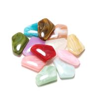 Imitation de pierres précieuses perles acryliques, Acrylique, polygone, moulage par injection, DIY, plus de couleurs à choisir Environ Vendu par sac