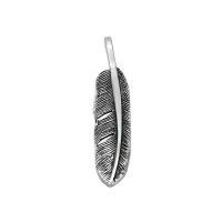 Sterling Silver Pendants, 925 Sterling Silver, Feather, DIY 