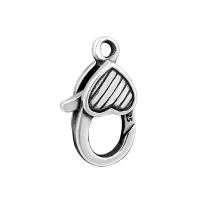Sterling Silver Lobster Claw Clasp, 925 Sterling Silver, Antique finish, vintage & DIY 