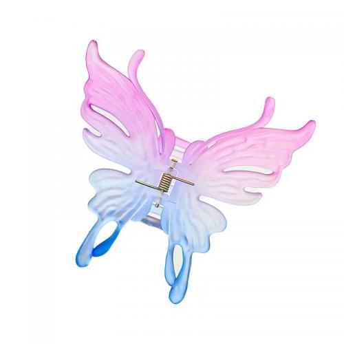 Hair Claw Clips, Plastic, Butterfly, Korean style & for woman 100mm 