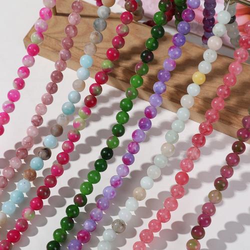 Single Gemstone Beads, Natural Stone, Round, DIY Bead size 8mm 
