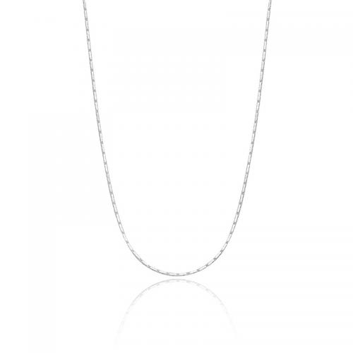 Серебряное ожерелье цепи, 925 пробы, с 1.97inch наполнитель цепи, ювелирные изделия моды & Женский, длина:Приблизительно 15.74 дюймовый, продается PC