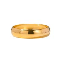 Stainless Steel Bangle, 304 Stainless Steel, 18K gold plated, fashion jewelry & for woman, golden 