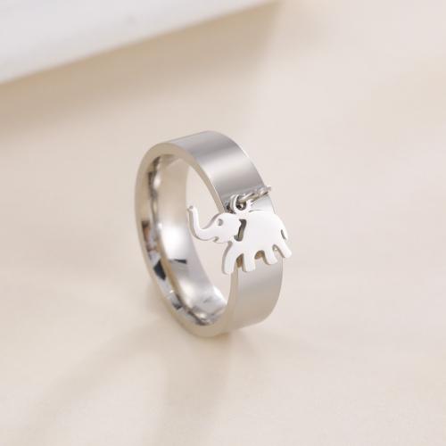 Stainless Steel Finger Ring, 304 Stainless Steel, plated, fashion jewelry & Unisex .9mm 