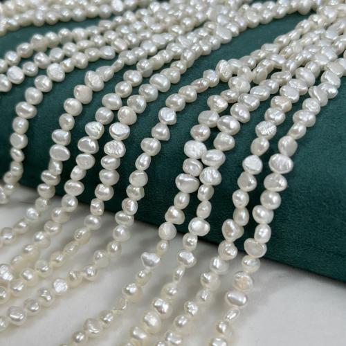 Perles nacres baroques de culture d'eau douce , perle d'eau douce cultivée, DIY & normes différentes pour le choix, blanc Environ 37 cm, Vendu par brin
