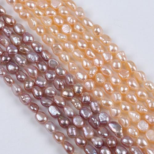 Perles nacres baroques de culture d'eau douce , perle d'eau douce cultivée, DIY, plus de couleurs à choisir, 6-7mm Environ 36-38 cm, Vendu par brin