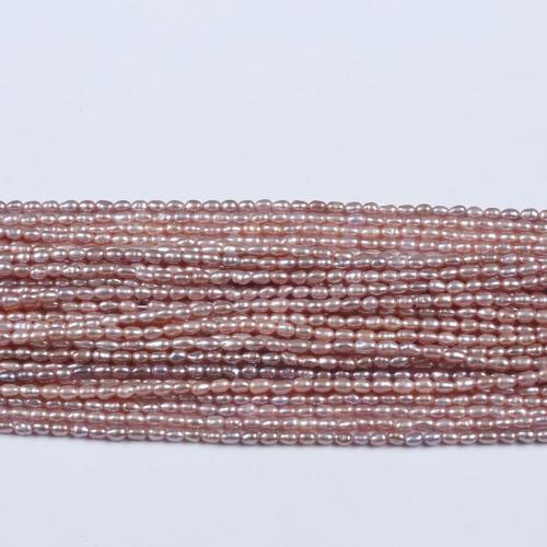 Rice Cultured Freshwater Pearl Beads, DIY 2.5-3mm Approx 36-38 cm 