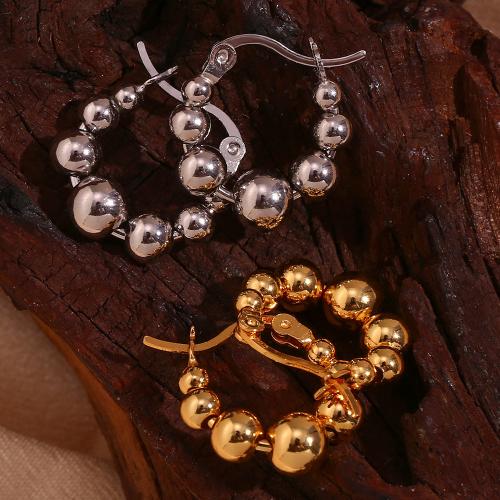 Stainless Steel Leverback Earring, 316L Stainless Steel, 18K gold plated, fashion jewelry & for woman 