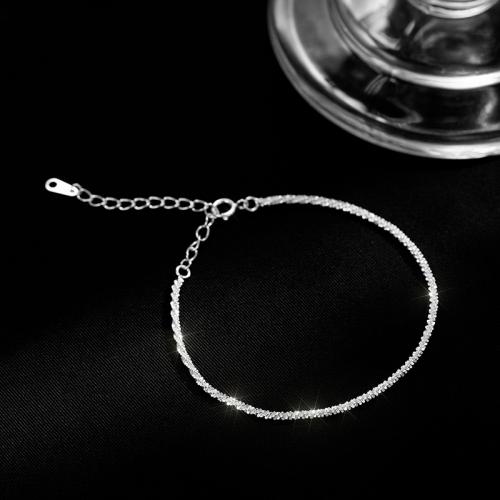 Стерлинговые серебряные браслеты, 925 пробы, ювелирные изделия моды & Женский, длина:Приблизительно 15-20 см, продается PC