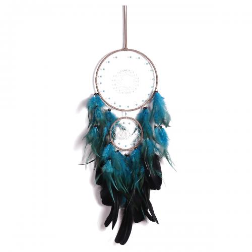 Fashion Dream Catcher, Feather, with Rattan & Nylon & Iron, for home and office 630mm 