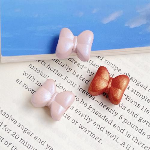 Bonbons perles acryliques de style, Acrylique, Noeud papillon, DIY, plus de couleurs à choisir Vendu par sac