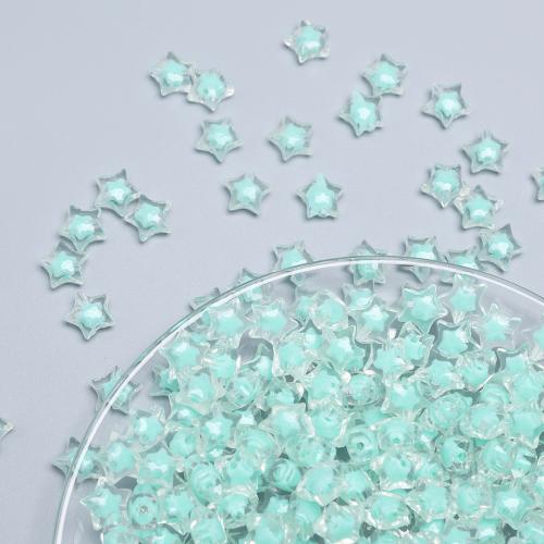 Perlen in Perlen Acrylperlen, Acryl, Stern, DIY, keine, 15.5x15mm, Bohrung:ca. 2mm, 55PCs/Tasche, verkauft von Tasche