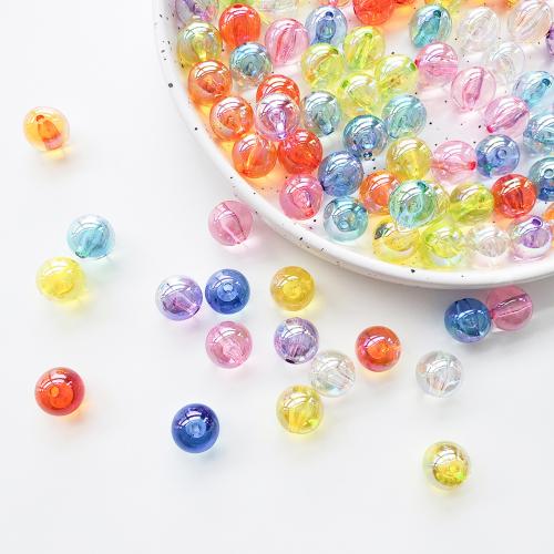 Plating Acrylic Beads, Round, DIY 16mm 