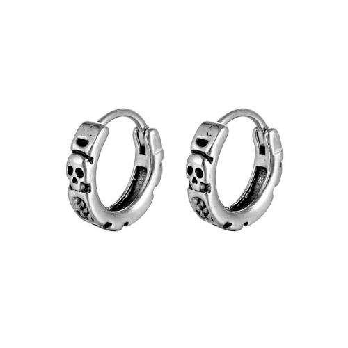 Stainless Steel Huggie Hoop Earring, 316 Stainless Steel, fashion jewelry & Unisex, original color 