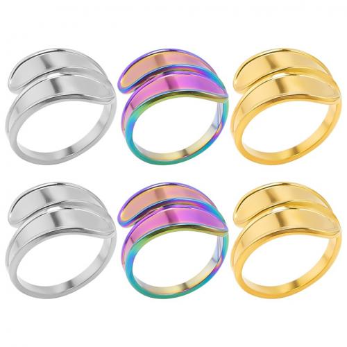 Stainless Steel Finger Ring, 304 Stainless Steel, Vacuum Ion Plating, fashion jewelry & Unisex US Ring 