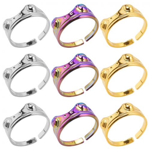 Stainless Steel Finger Ring, 304 Stainless Steel, Vacuum Ion Plating, fashion jewelry & Unisex US Ring 