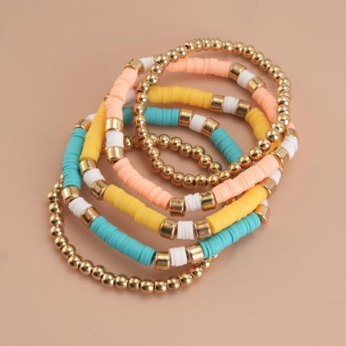 Polymer Clay Bracelets, handmade, 5 pieces & fashion jewelry & for woman Approx 16-30 cm 