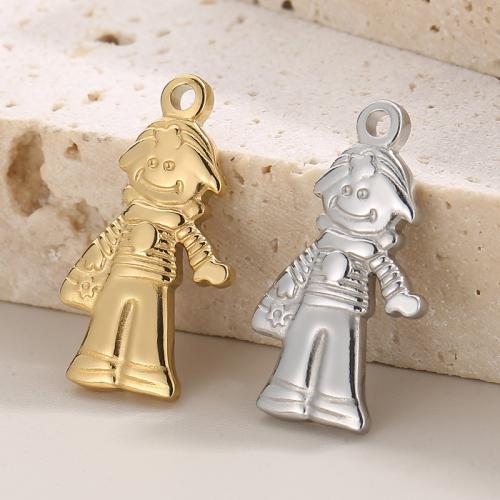 Stainless Steel Pendants, 304 Stainless Steel, Girl, Vacuum Ion Plating, fashion jewelry & DIY 