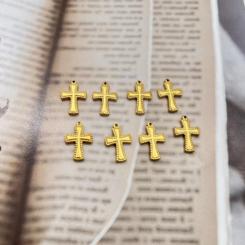 Stainless Steel Cross Pendants, 304 Stainless Steel, Vacuum Ion Plating, fashion jewelry & Unisex [