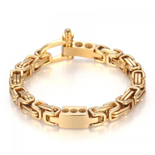 Stainless Steel Chain Bracelets, 304 Stainless Steel, Vacuum Ion Plating, fashion jewelry & for man mm cm 