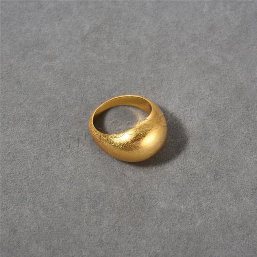 Anillo de dedo de latón, metal, chapado, Joyería, dorado, tamaño:6-8, Vendido por UD