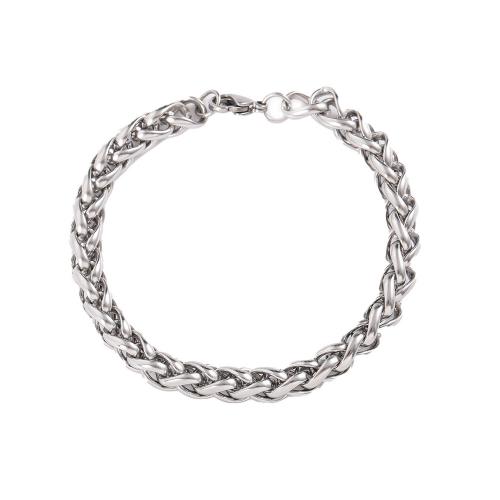 Stainless Steel Chain Bracelets, 304 Stainless Steel, polished & Unisex original color 