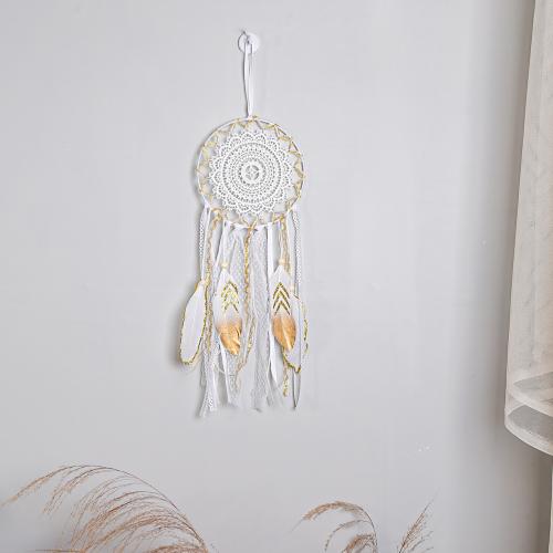 Fashion Dream Catcher, Feather, with Lace & Iron, handmade, for home and office 410mm 