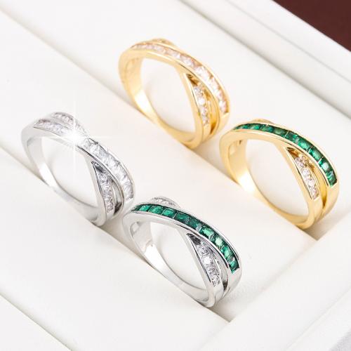 Палец кольцо-латунь, Латунь, Другое покрытие, ювелирные изделия моды & разный размер для выбора & Женский, Много цветов для выбора, продается PC