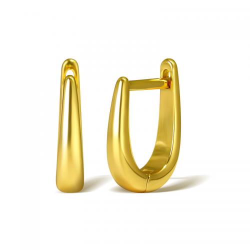 Messing Tropfen Ohrring, vergoldet, für Frau, keine, verkauft von Paar