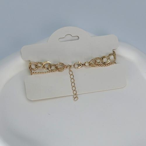 Bracelets chaîne de zinc alliage fer, avec alliage de zinc, avec 4cm chaînes de rallonge, papillon, bijoux de mode, doré cm, Vendu par PC