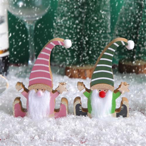 Muñecas Coleccionables, madera, Papá Noel, Diseño de Navidad & Joyería, más colores para la opción, 85x130x20mm, Vendido por UD