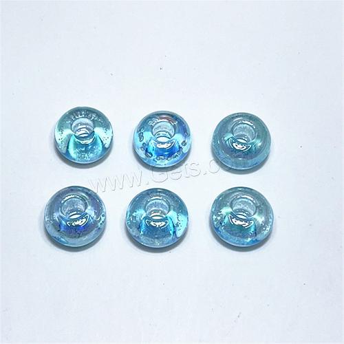 Plating Acrylic Beads, Rondelle, UV plating, DIY 13mm, Approx 