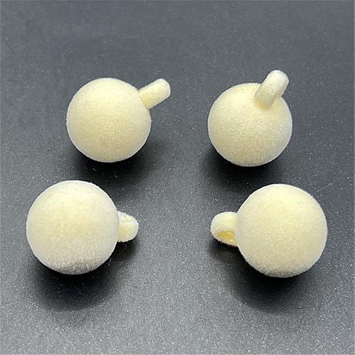 Acryl Schmuck Perlen, rund, DIY & mit Samt überzogen, keine, 16mm, ca. 100PCs/Tasche, verkauft von Tasche