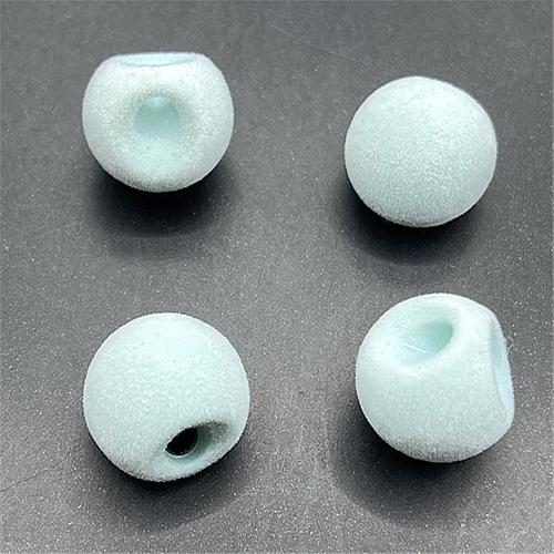 Acrylic Jewelry Beads, Round, DIY & with velveteen covered 16mm, Approx 