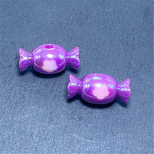 Plating Acrylic Beads, Candy, UV plating, DIY Approx 3mm, Approx 