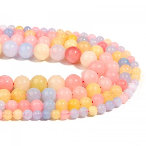 Morganite Beads, Round, DIY mixed colors Approx 38 cm 