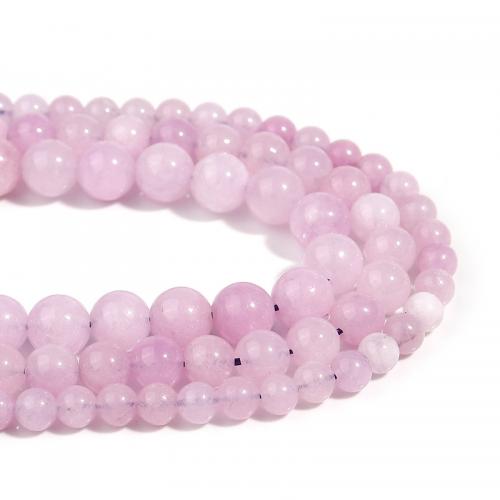 Kunzit Perlen, rund, DIY & verschiedene Größen vorhanden, violett, Länge:ca. 38 cm, verkauft von Strang