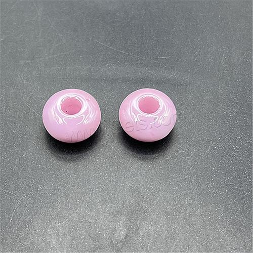Perles acryliques plaquée, Acrylique, rondelle, DIY, plus de couleurs à choisir, 14mm Environ 4.5mm, Environ Vendu par sac
