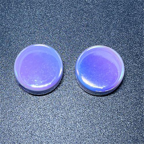 Plating Acrylic Beads, Flat Round, UV plating, DIY Approx 3.76mm, Approx 