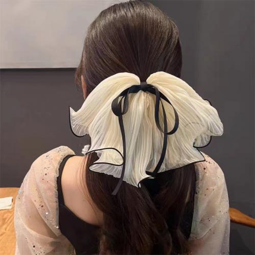 Hair Claw Clips, Polyester, with Plastic, Bowknot, fashion jewelry Bow length about 26CM clip 10CM 