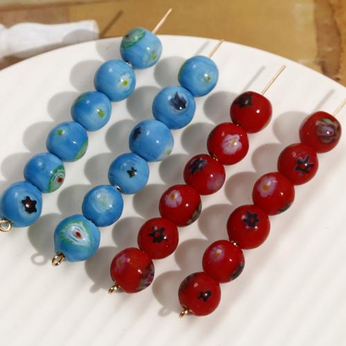 Lampwork Beads, Round, DIY 10mm 