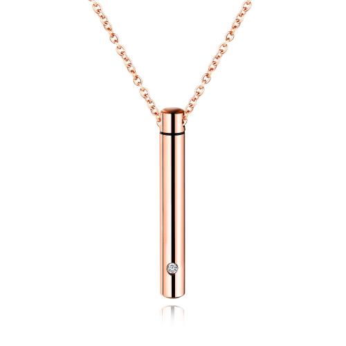Feuerbestattung Schmuck Asche Urne Halskette, 304 Edelstahl, kann sich öffnen und in etwas & unisex, keine, Länge:50 cm, verkauft von PC[