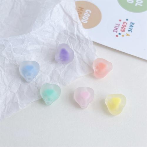 collier en perle acrylique , coeur, DIY, plus de couleurs à choisir, 11mm Vendu par sac