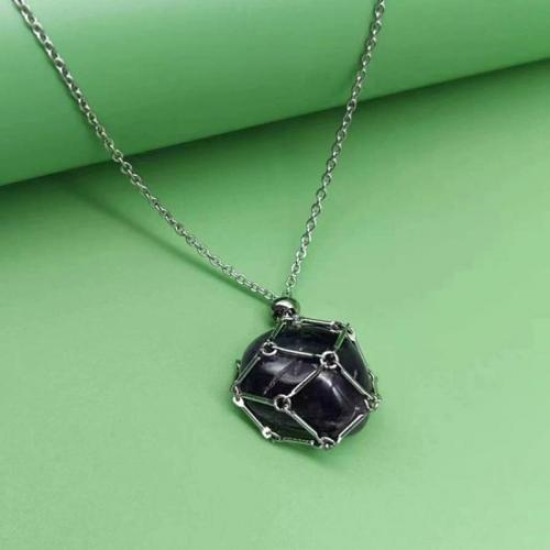 Quartz Necklace, 304 Stainless Steel, with Quartz, with 5cm extender chain, Adjustable & fashion jewelry & for woman cm 