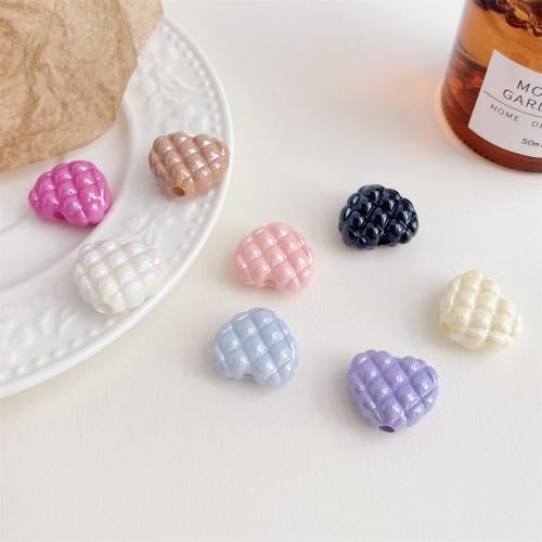 Bonbons perles acryliques de style, Acrylique, coeur, DIY, plus de couleurs à choisir Vendu par sac