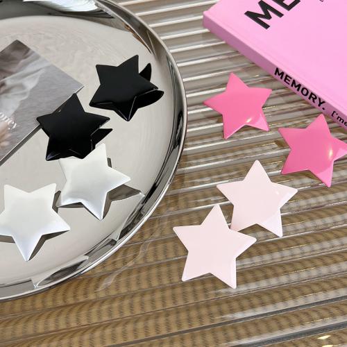Alligator Hair Clip, Zinc Alloy, Star, stoving varnish, fashion jewelry & for woman 