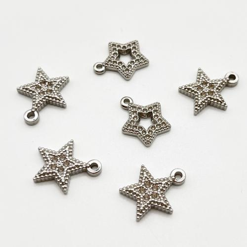 Stainless Steel Star Pendant, 304 Stainless Steel, DIY & machine polishing [
